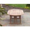 1.1m x 1.9m-2.7m Teak Oval Double Extending Table with 10 Marley Armchairs - 2